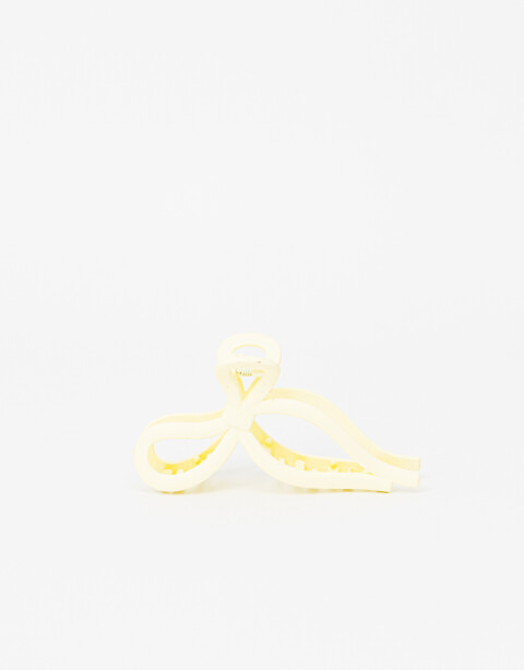 Broche Moño Broche Acrílico Moño - Blanco Crudo