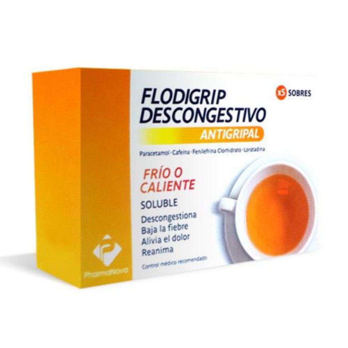 Flodigrip Descongestivo x5 Sobres | Solución Rápida para Congestión Nasal