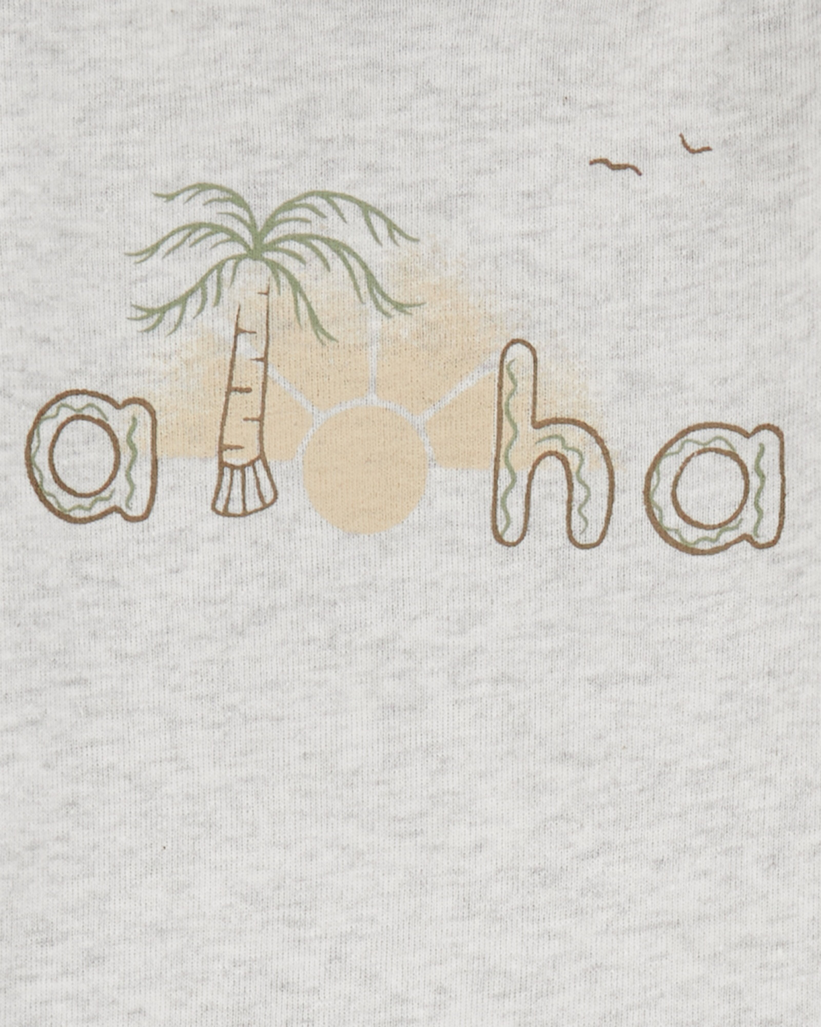 Set tres piezas de algodón, short, monito corto y body estampados Sin color