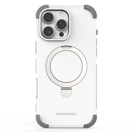 Protector Dualtek PureGear magsafe Iphone 16 Pro blanco V01