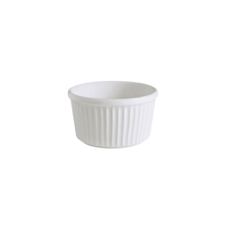 Ramequin Estriado de Porcelana Blanca 180 ml Actualite Ramequin Estriado de Porcelana Blanca 180 ml Actualite