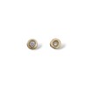 Caravanas Punto de luz-Plata y oro-Zirconia-CA5086 conpiedra