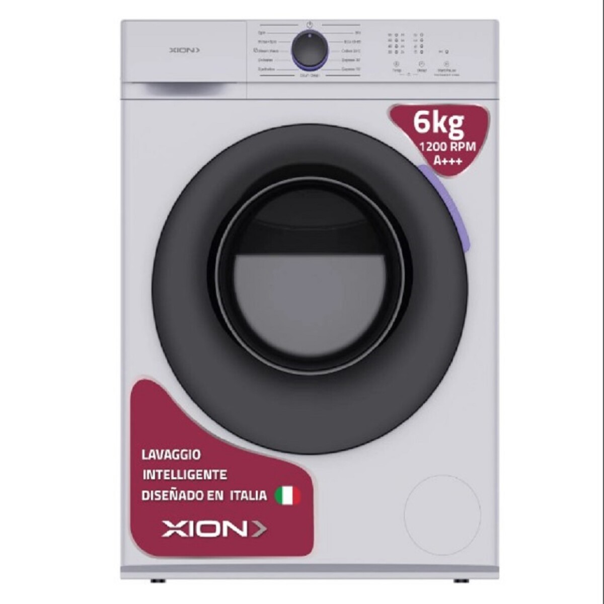 XI-LAV60F/LAVARROPAS C/FRONTAL XION - 6 KGS - BLANCO 