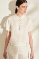BLUSA TROPICAL Manteca
