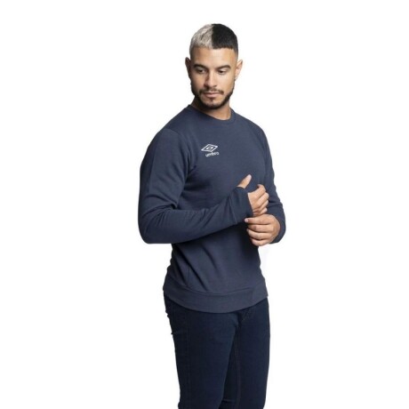 Buzo Umbro Bassico Hombre Algodon Azul S/C