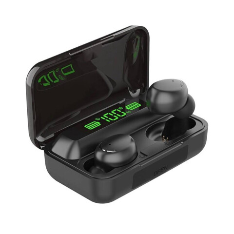 Auricular TWS Inalámbrico Con Power Bank BT BTH-F9-5 Negr Auricular TWS Inalámbrico Con Power Bank BT BTH-F9-5 Negr