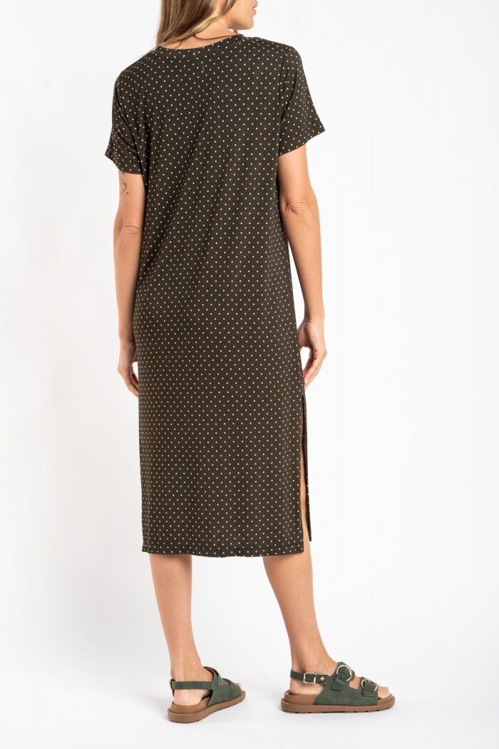 Vestido Lunares Chocolate
