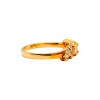 Anillo Baguette-Oro bajo-Piedra Zirconia-AN8035 conpiedra