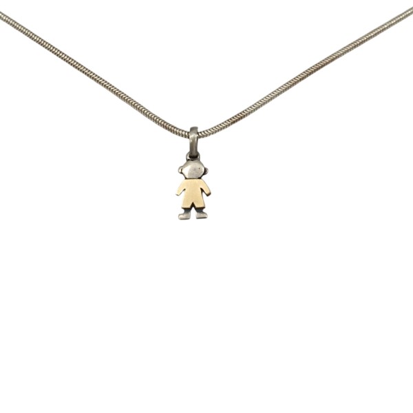 Dije Niño-Plata y Oro-Sin piedra-CP5280 sinpiedra