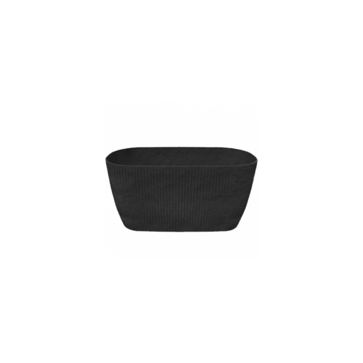 MACETA JARDINERA RECTANGULAR MESOLA 26CM - NEGRO 