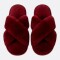 Pantufla Cruzada Varios Colores Bordó