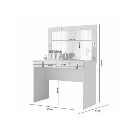 TOCADOR CAPRICHO COLOR OFF WHITE TOCADOR CAPRICHO COLOR OFF WHITE