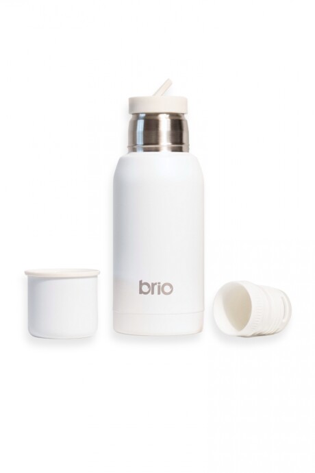 Termo Acero Inox 750 Ml brio Con Pico Cebador Blanco
