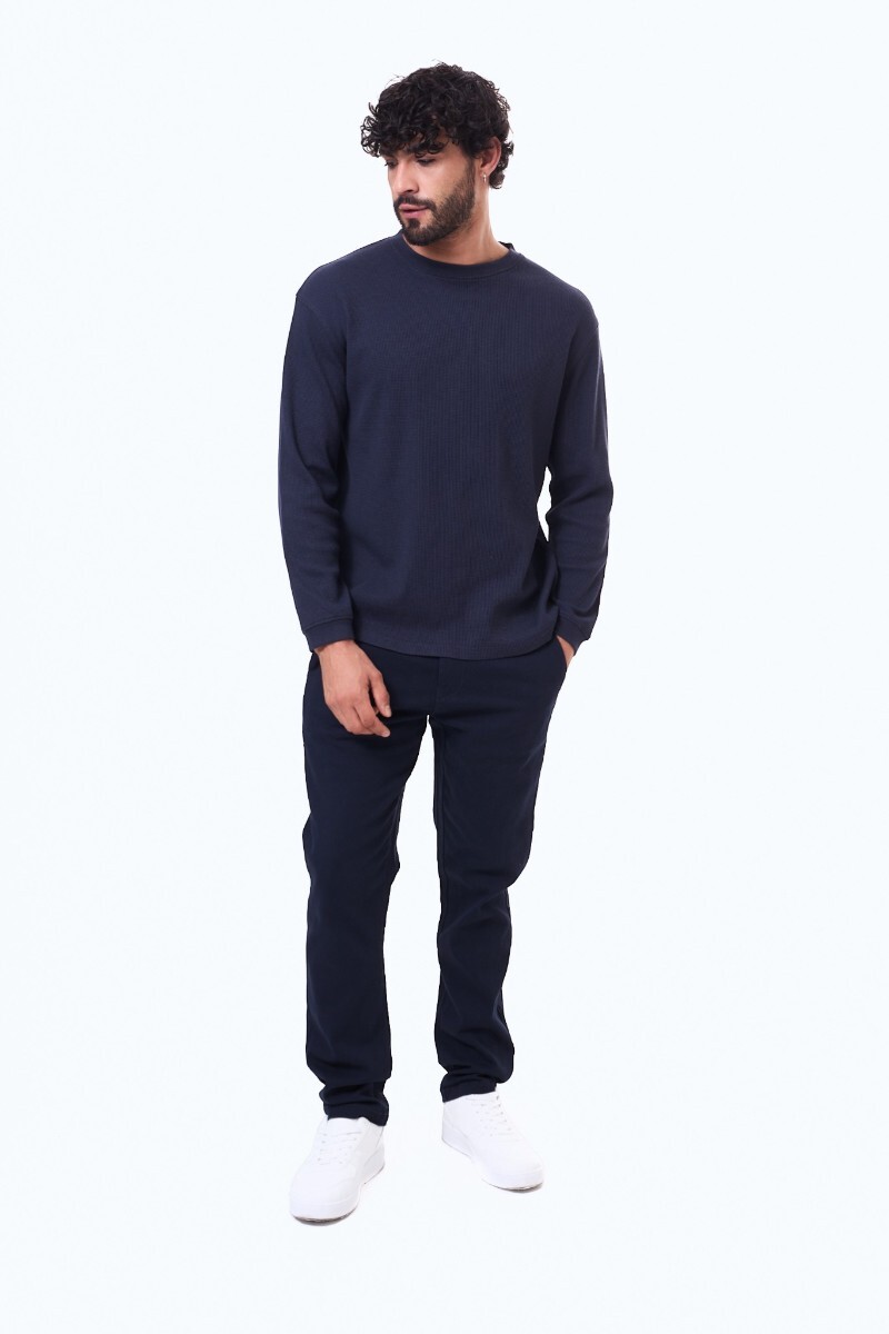 Pantalon de gabardina Rivera Azul