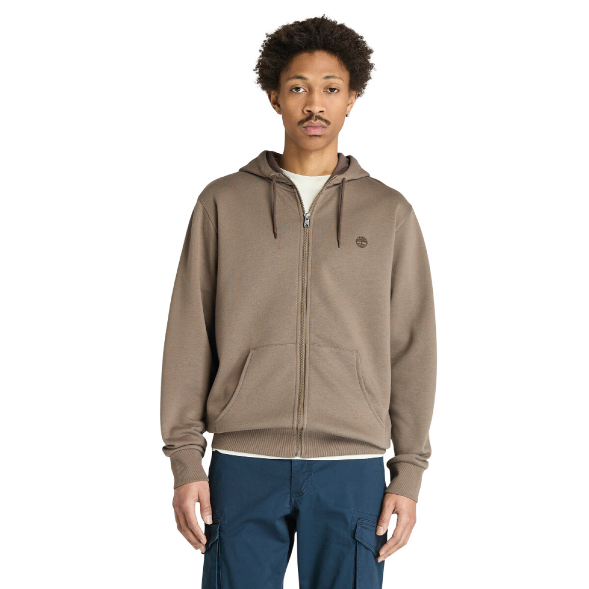 Polera Oyster River Chest Logo Hombre - Chocolate Chip 