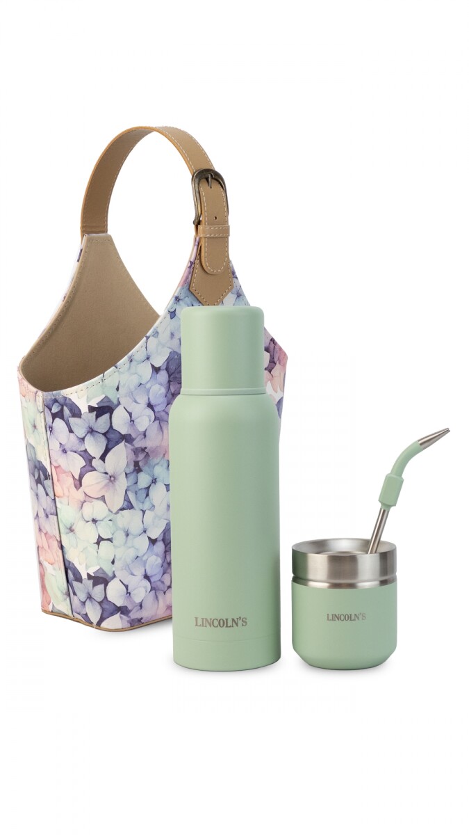 KIT MATERO VELVET - HORTENSIAS C/ GRANITO VERDE 