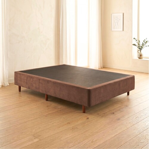 Base Sommier 1 Plaza 1/2 Media - Mannes Marron