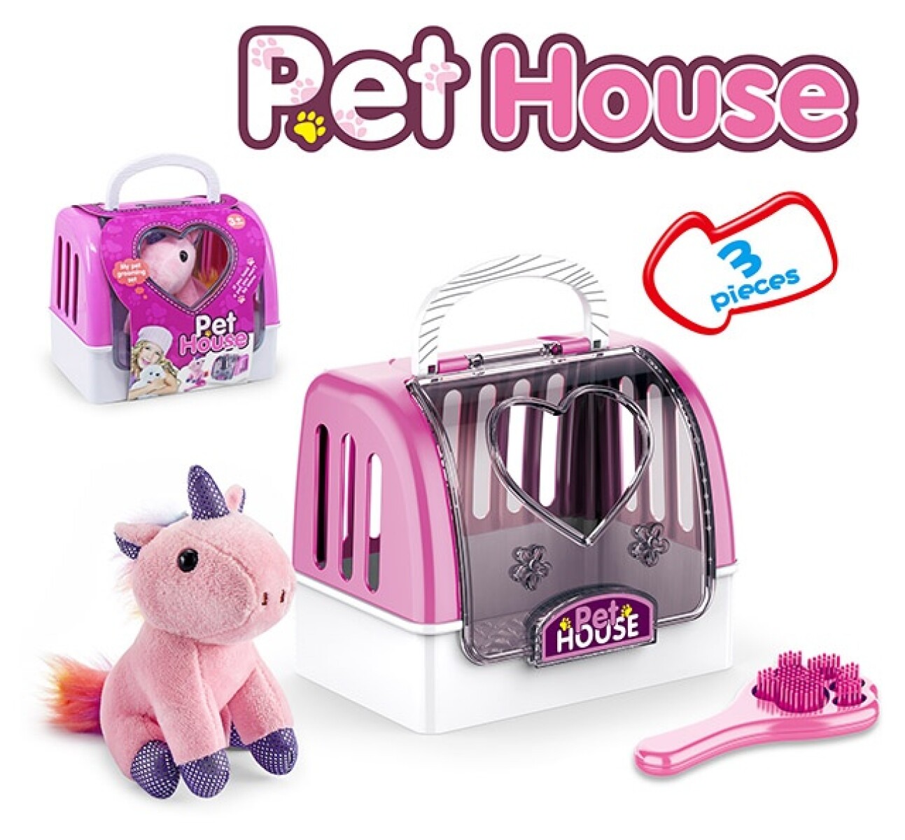 SET MASCOTA UNICORNIO 