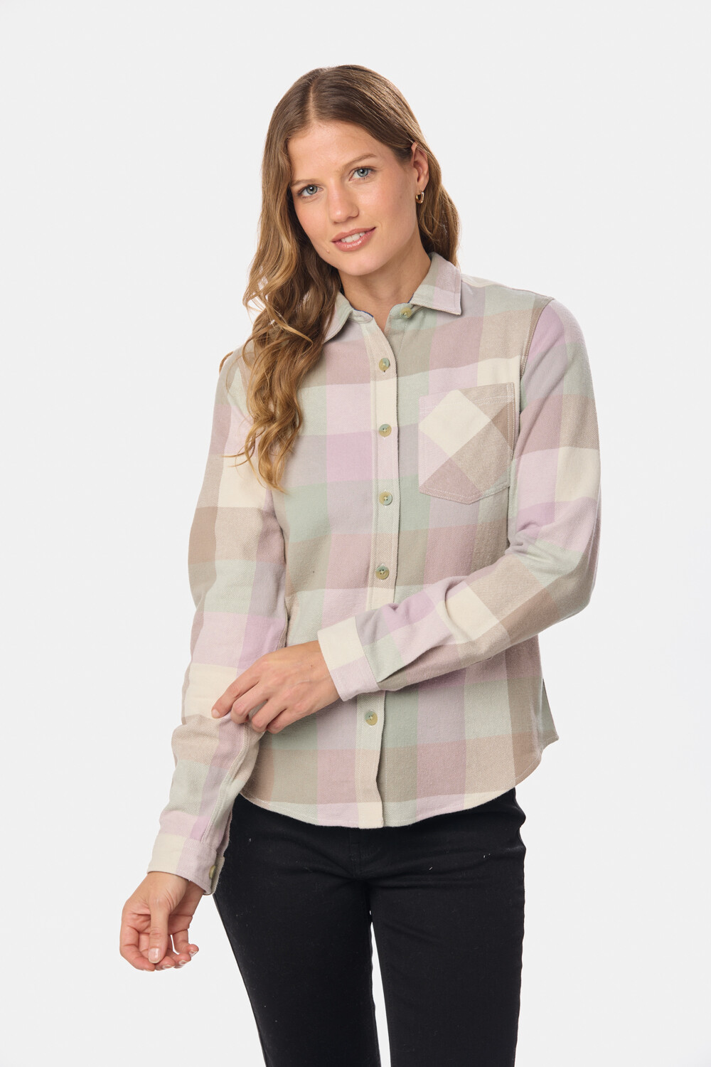 CAMISA DE VIYELA Lila