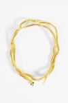 Collar snake moldeable dorado