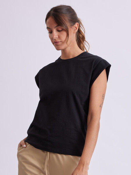 Remera Manga Sisa Negro