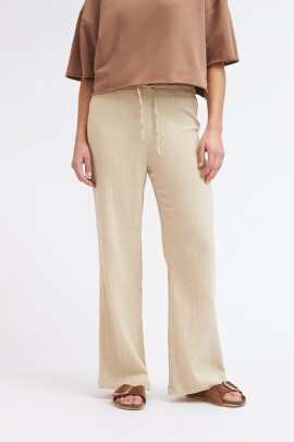PANTALÓN TRAMA BEIGE