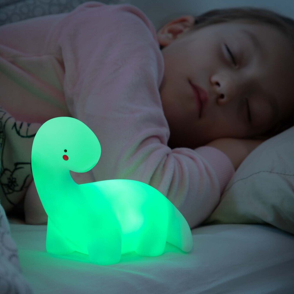 VELADOR DINOSAUR LED VINILO BLANCO