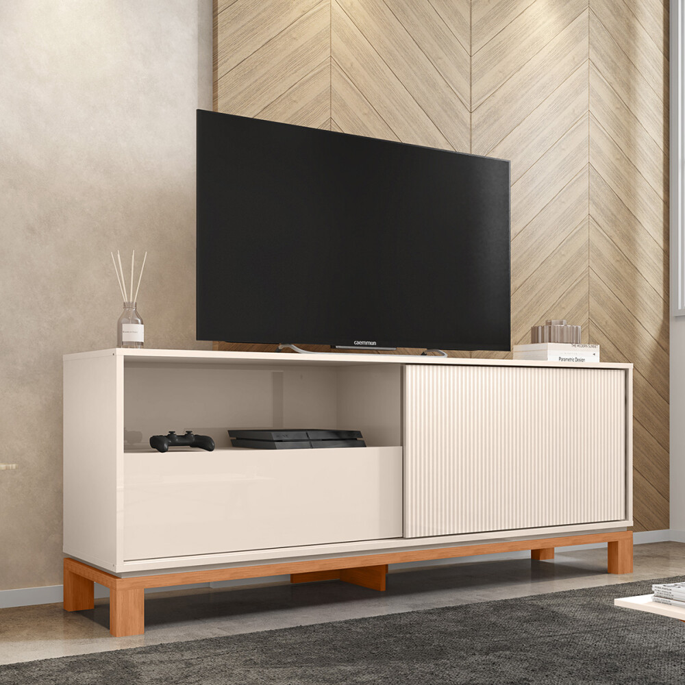 RACK PARA TV MODELO MONDRIAN 1.5 COLOR OFF WHITE MR/FREIJO Rack Para Tv Modelo Mondrian 1.5 Color Off White Mr/freijo