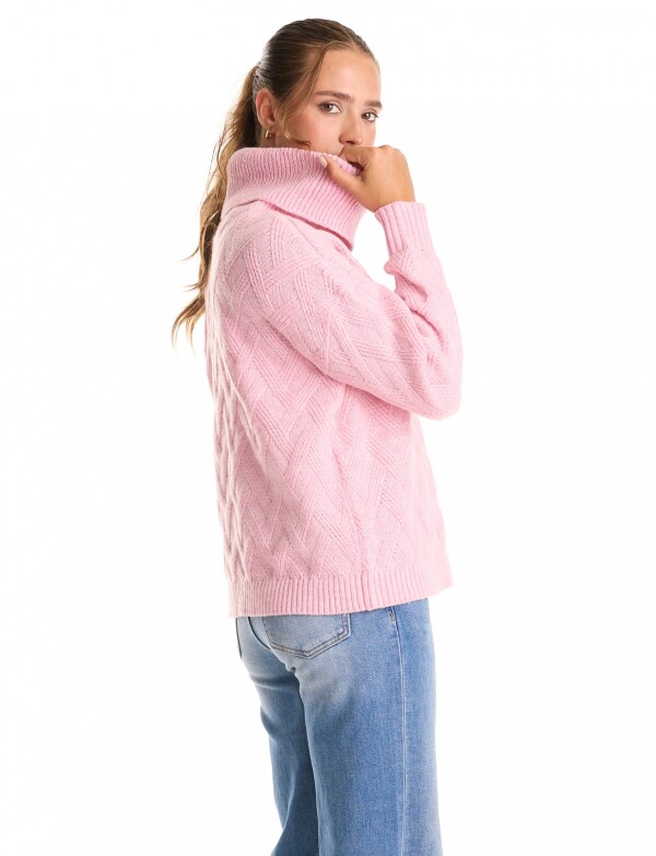 Buzo Cuello Volcado ROSA