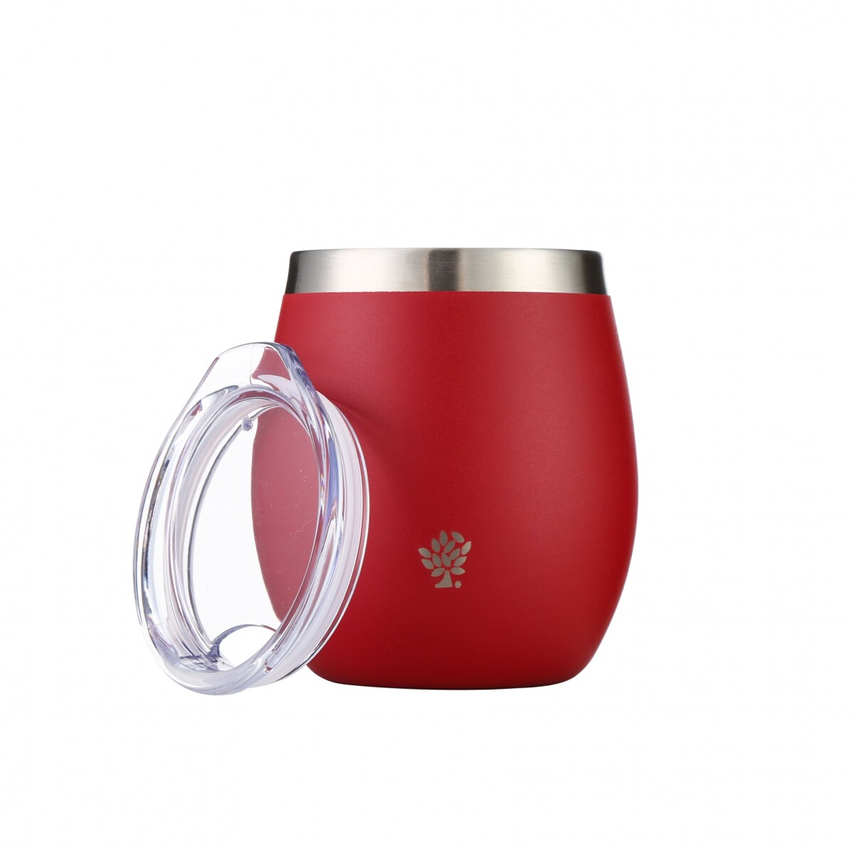 Mate Acero Inox. con Tapa - Rojo 