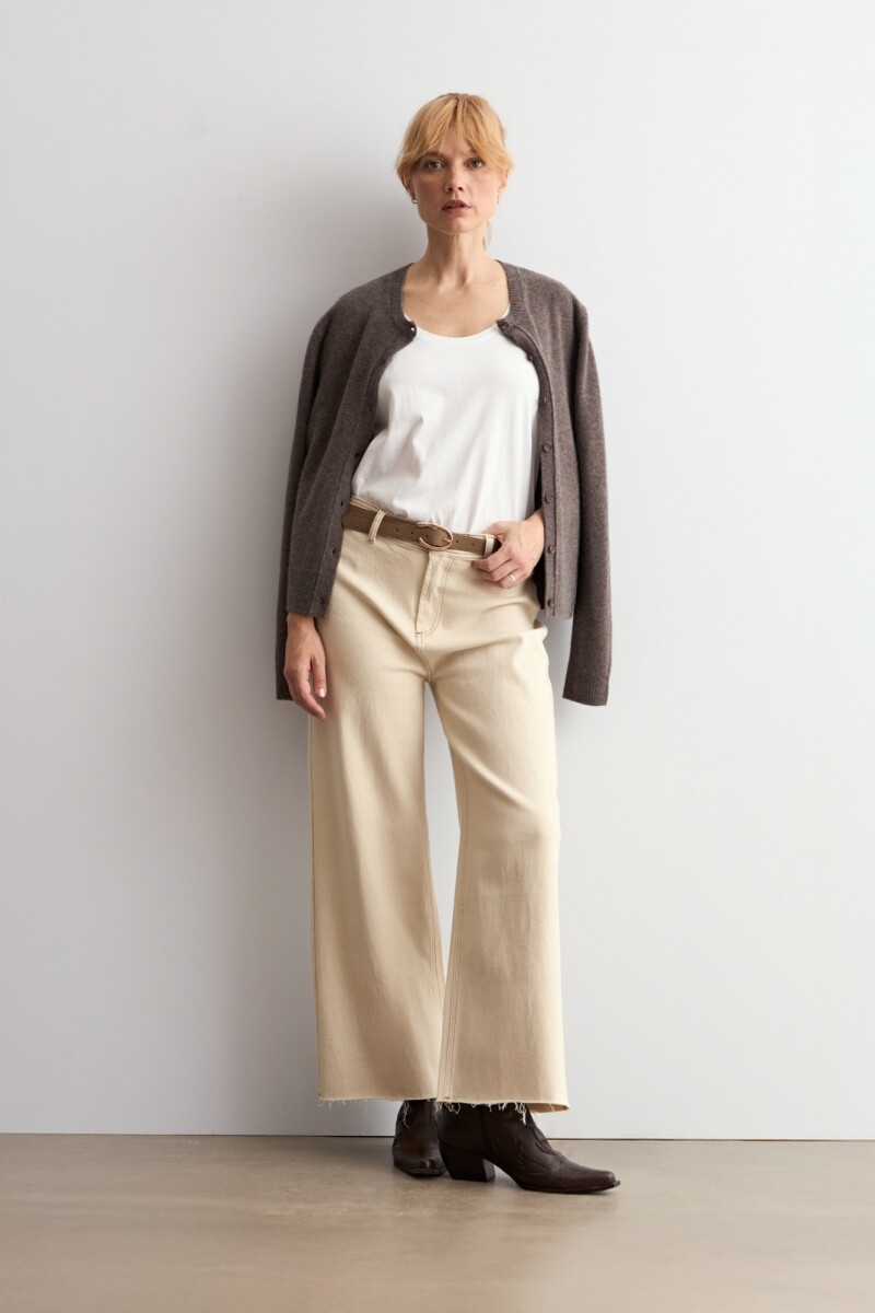Jean culotte Paulina - beige 