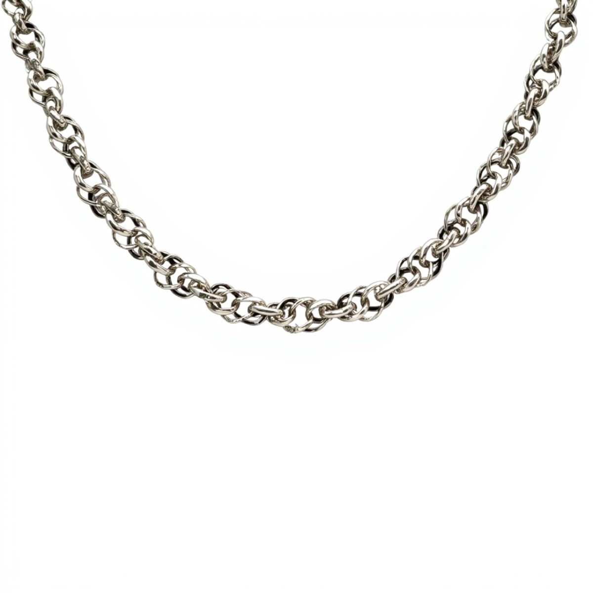Cadena tourbillon doble - Plata 925 - Sin Piedra - CD3420 - sinpiedra 