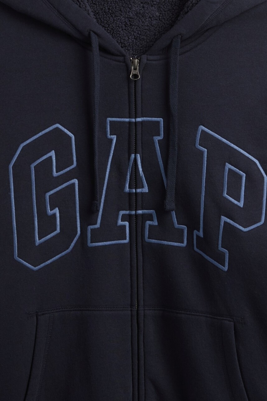 Canguro Con Corderito Logo Gap Hombre New Classic Navy