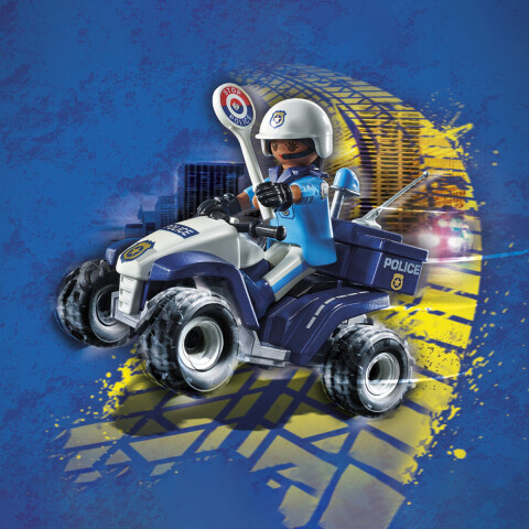 Policía con Motocicleta Playmobil 21 Piezas U