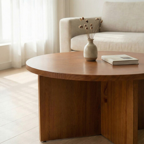 Mesa de Centro Arco - Redonda 0002 (Honey)