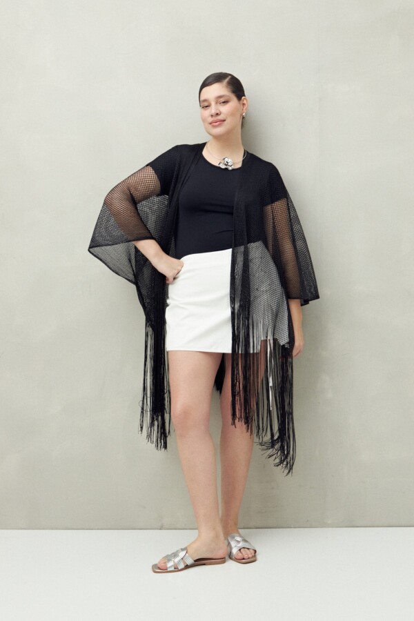 PONCHO SAVIA Negro