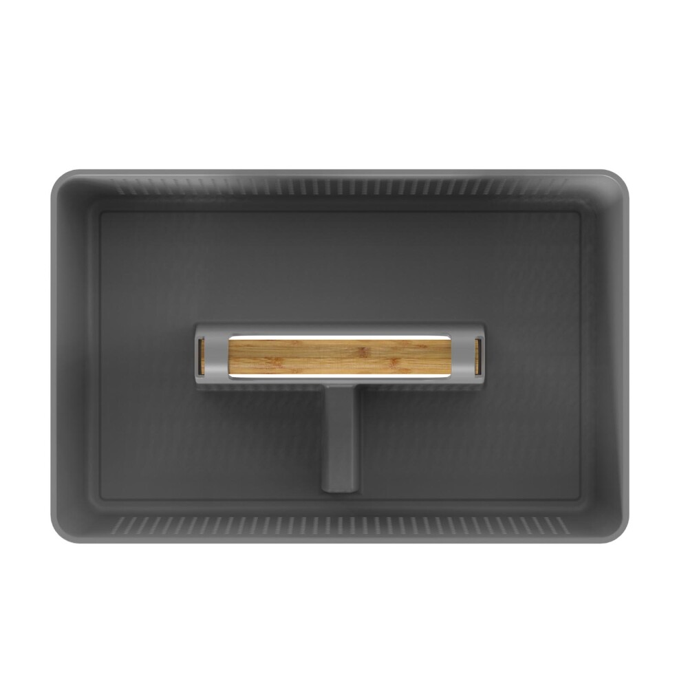 CESTA ALMACENAJE POLIPROPILENO GRIS FLOW