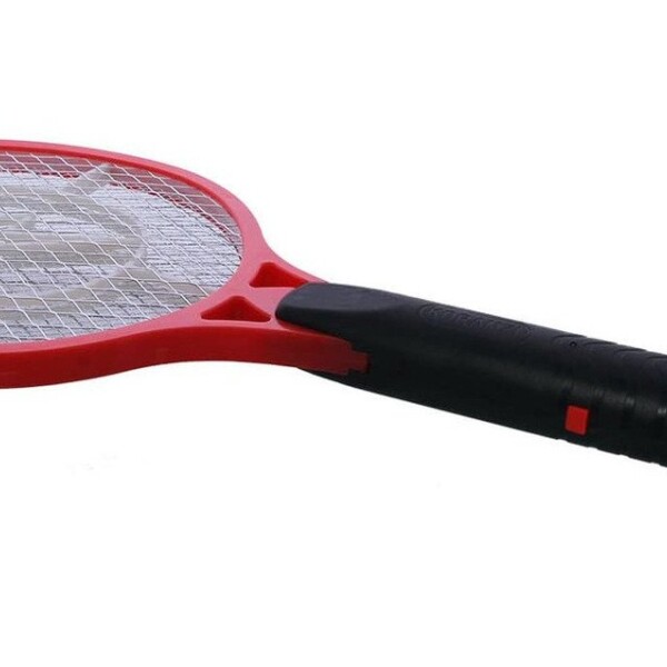 Raqueta Matamosquitos Electrica Recargable Mata Insectos Variante Color Rojo