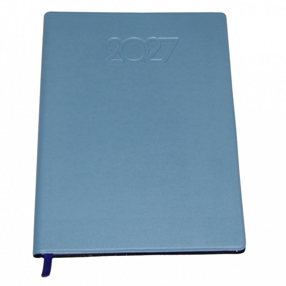 AGENDA ABEZETA 200 CLASICA DEL AÑO TAPA FUNDA COLOR CELESTE OSCURO