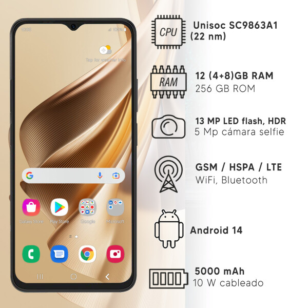 Celular Coolpad Cp12 Neo Plus 12gb (4gb+8gb)ram 256gb 4g + Regalo GRIS