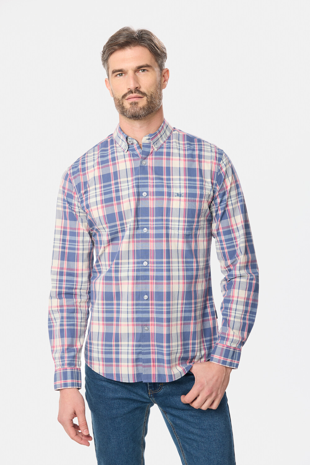 CAMISA A CUADROS Rojo