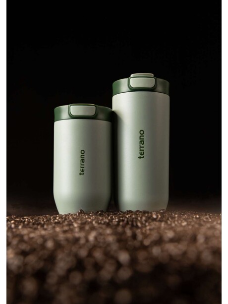 Vaso Térmico Push&Drink 350mL. Oliva