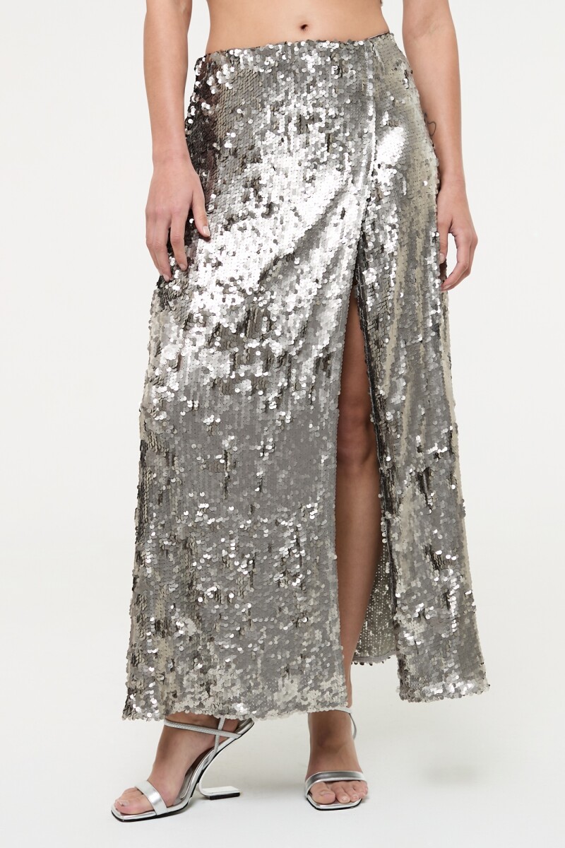 FALDA MAXI Plata