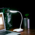 Lampara Led Con Base Mesa Escritorio Tactil Recargable Color Blanco