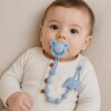 Clip para chupete silicona BUBA Cloudy celeste