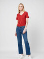 Remera Tordata Bordeaux Claro