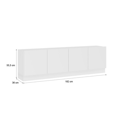 Rack Minimalista 4P Blanco 001
