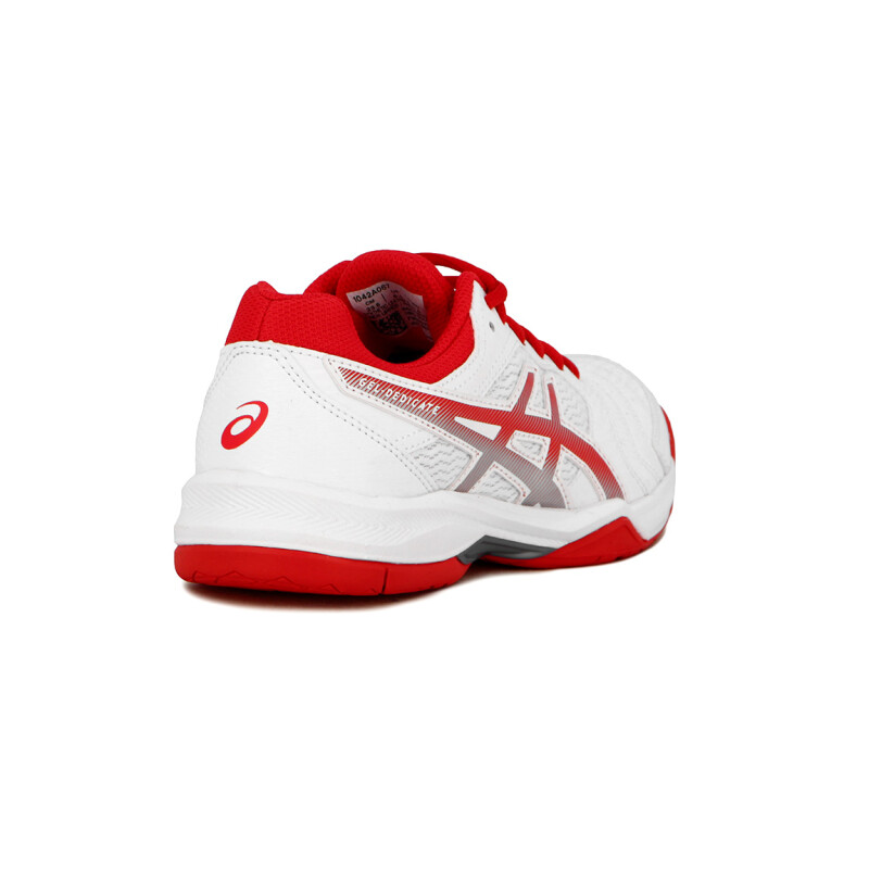 Asics Gel-dedicate 6 - White/fiery Red Blanco-rojo Ferrari