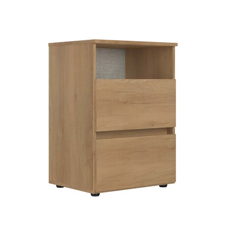 MESA DE LUZ 2 CAJONES MDP MARRON CONDESSA