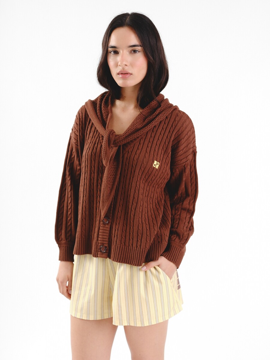 Cardigan Comodín - Chocolate 